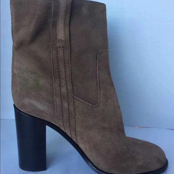 COPY - Kate Spade Baise Tobacco Brown Suede ankle boots with block heel 9.5 - Picture 7 of 16